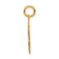 14k Yellow Gold 14k Small Satin Number 58 Charm