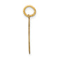 14k Yellow Gold 14k Small Satin Number 65 Charm