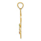 14k Yellow Gold 14K Italy w/Emerald, Ruby and CZ Stones Charm