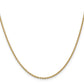 14K Yellow Gold 20 Inch 1.8mm Forzantine Cable With Lobster Clasp Chain