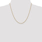 14K Yellow Gold 20 Inch 1.8mm Forzantine Cable With Lobster Clasp Chain