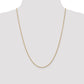 14K Yellow Gold 24 Inch 1.8mm Forzantine Cable With Lobster Clasp Chain