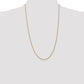 14K Yellow Gold 26 Inch 1.8mm Forzantine Cable With Lobster Clasp Chain