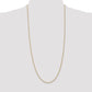 14K Yellow Gold 30 Inch 1.8mm Forzantine Cable With Lobster Clasp Chain