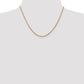 14K Yellow Gold 18 Inch 2.2mm Forzantine Cable With Lobster Clasp Chain