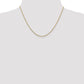 14K Yellow Gold 18 Inch 1.45mm Solid Diamond-Cut Cable With Lobster Clasp Chain