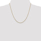 14K Yellow Gold 20 Inch 1.45mm Solid Diamond-Cut Cable With Lobster Clasp Chain