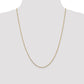 14K Yellow Gold 24 Inch 1.45mm Solid Diamond-Cut Cable With Lobster Clasp Chain