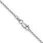 14K White Gold 14 Inch 1.45mm Diamond-Cut Cable With Lobster Clasp Chain