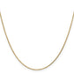 14K Yellow Gold 14 Inch .95mm Diamond-Cut Cable With Lobster Clasp Chain