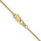 14K Yellow Gold 14 Inch .95mm Diamond-Cut Cable With Lobster Clasp Chain