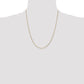 14K Yellow Gold 22 Inch .95mm Diamond-Cut Cable With Lobster Clasp Chain