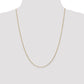 14K Yellow Gold 24 Inch .95mm Diamond-Cut Cable With Lobster Clasp Chain