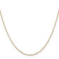 14K Yellow Gold 14 Inch .9mm Cable With Spring Ring Clasp Chain