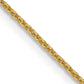 14K Yellow Gold 14 Inch .9mm Cable With Lobster Clasp Chain