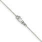 14K White Gold 16 Inch .8mm Diamond-Cut Cable With Lobster Clasp Chain