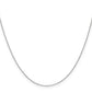 14K White Gold 16 Inch .65mm Diamond-Cut Round Open Link Cable With Lobster Clasp Chain