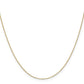 14K Yellow Gold 16 Inch .65mm Diamond-Cut Round Open Link Cable With Lobster Clasp Chain