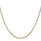 14K Yellow Gold 16 Inch 1.8mm Diamond-Cut Round Open Link Cable With Lobster Clasp Chain