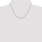 14K Yellow Gold 18 Inch 1.8mm Diamond-Cut Round Open Link Cable With Lobster Clasp Chain