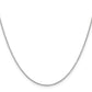 14K White Gold 14 Inch 1.2mm Cable With Lobster Clasp Chain