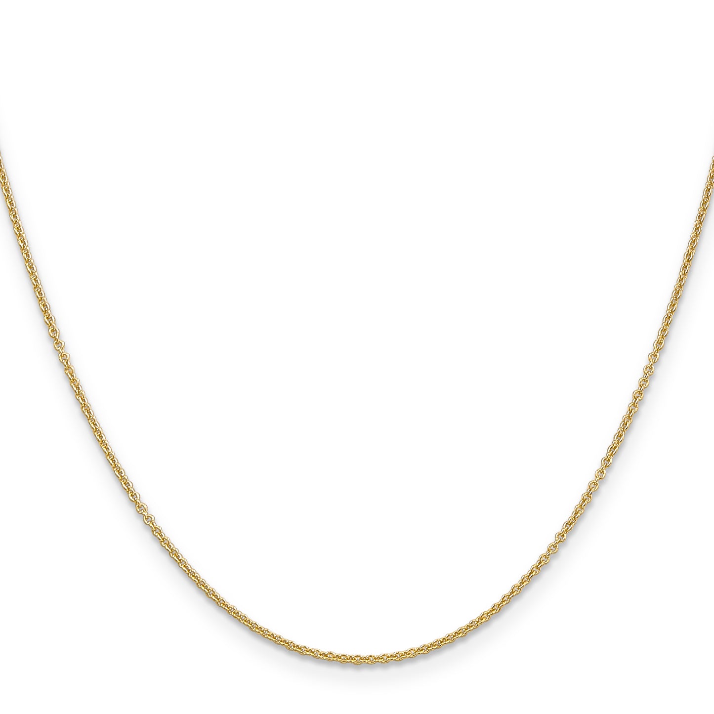 14K Yellow Gold 14 Inch 1.2mm Cable With Lobster Clasp Chain