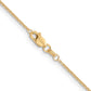 14K Yellow Gold 18 Inch 1.2mm Cable With Lobster Clasp Chain