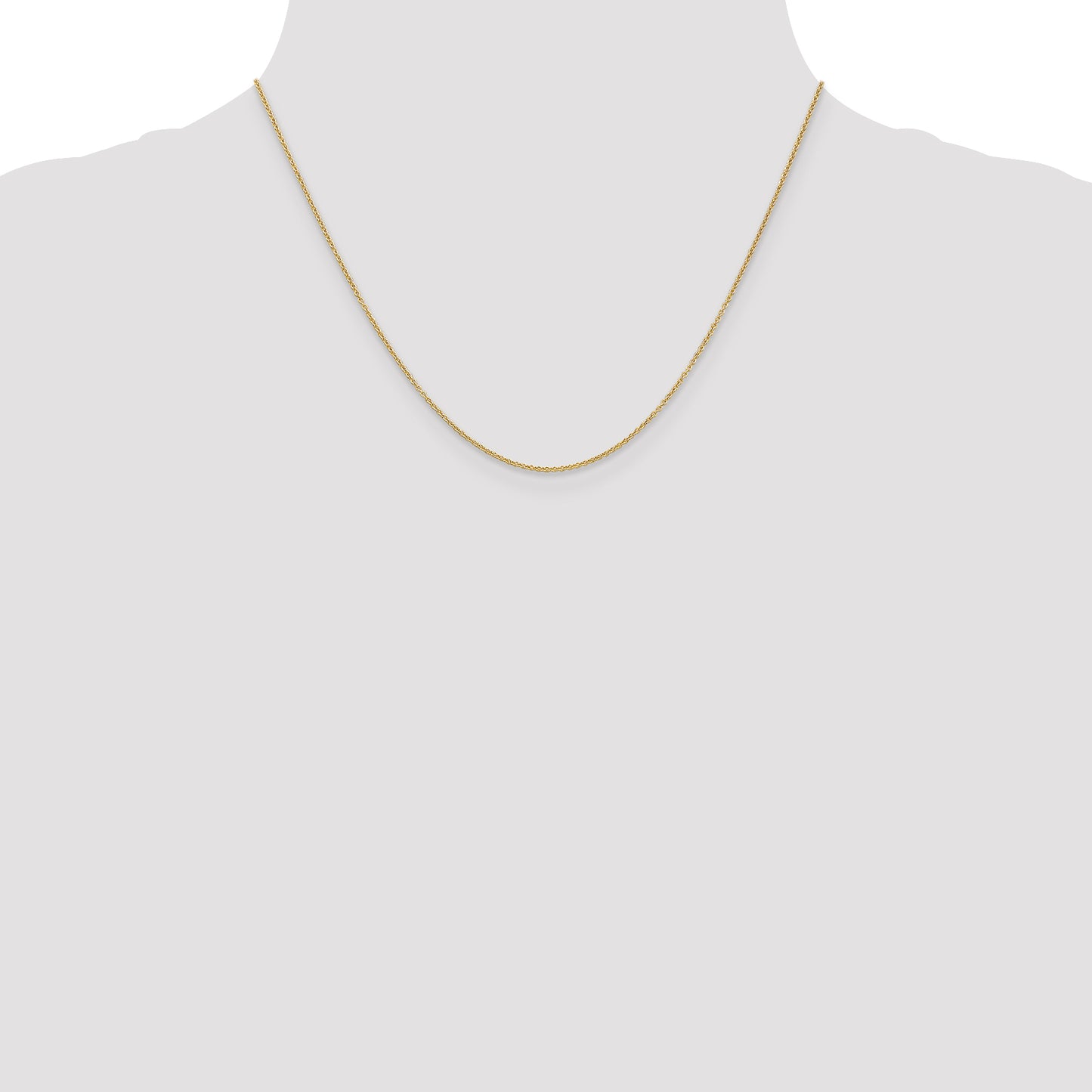 14K Yellow Gold 18 Inch 1.2mm Cable With Lobster Clasp Chain