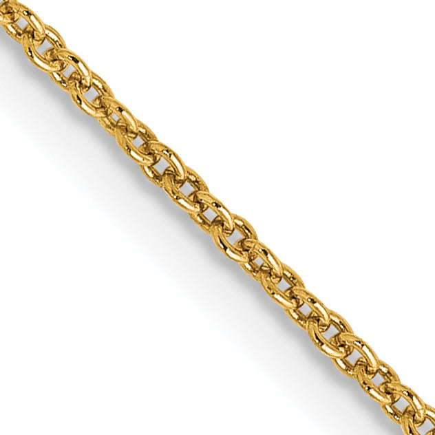 14K Yellow Gold 24 Inch 1.2mm Cable With Lobster Clasp Chain