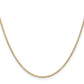 14K Yellow Gold 16 Inch 1.4mm Round Open Wide Link Cable With Lobster Clasp Chain