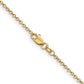 14K Yellow Gold 16 Inch 1.4mm Round Open Wide Link Cable With Lobster Clasp Chain