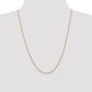 14K Yellow Gold 24 Inch 1.6mm Round Open Link Cable With Lobster Clasp Chain