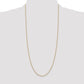 14K Yellow Gold 30 Inch 1.6mm Round Open Link Cable With Lobster Clasp Chain