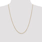 14K Yellow Gold 24 Inch 2mm Round Open Link Cable With Lobster Clasp Chain