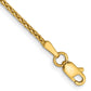 14K Yellow Gold 7 Inch 1.5mm Diamond-Cut Parisian Wheat With Lobster Clasp Bracelet