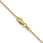 14K Yellow Gold 16 Inch .9mm Diamond-Cut Round Open Link Cable With Lobster Clasp Chain