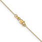 14K Yellow Gold 14 Inch .8mm Diamond-Cut Cable With Lobster Clasp Chain