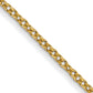 14K Yellow Gold 14 Inch 1mm Round Open Link Cable With Lobster Clasp Chain