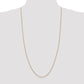 14K Yellow Gold 30 Inch 1.4mm Round Open Link Cable With Lobster Clasp Chain