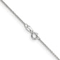 14K White Gold 14 Inch .9mm Cable With Spring Ring Clasp Chain