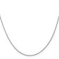 14K White Gold 14 Inch .9mm Cable With Lobster Clasp Chain