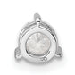 14k White Gold 1/2 Ct. Lab Grown Diamond VS/SI+ G+ Round Three Prong Chain Slide Pendant