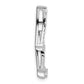 14k White Gold 1/4 Ct. Lab Grown Diamond VS/SI+ G+ Shooting Star Chain Slide Pendant