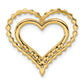 14k Yellow Gold 1/2 Ct. Lab Grown Diamond VS/SI+ G+ Double Heart Chain Slide Pendant