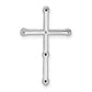 14k White Gold 1/5 Ct. Lab Grown Diamond VS/SI+ G+ Cross Chain Slide Pendant