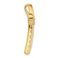 14k Yellow Gold 1/2 Ct. Lab Grown Diamond VS/SI+ G+ Chain Slide Pendant