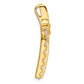 14k Yellow Gold 1 Ct. Lab Grown Diamond VS/SI+ G+ Chain Slide Pendant