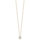 14k Yellow Gold 2 1/2 Ct. Certified Lab Grown Diamond VS/SI+ G+ 18 inch Radiant Halo Pendant Necklace