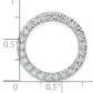 14k White Gold 14k White Gold 1 1/2 carat Lab Grown Diamond VS+ F+ Circle Chain Slide Pendant