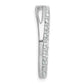 14k White Gold 2 Ct. Lab Grown Diamond VS/SI+ G+ Circle Chain Slide Pendant